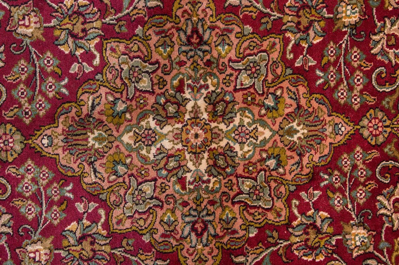 Zijden tapijt - Kashmir Silk - 218 x 157 cm - rood