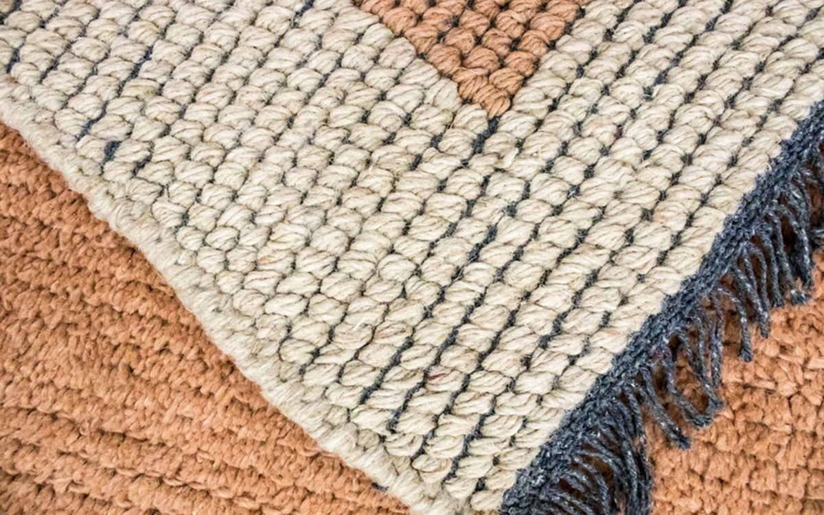 Nepal tapijt - 140 x 70 cm - bruin