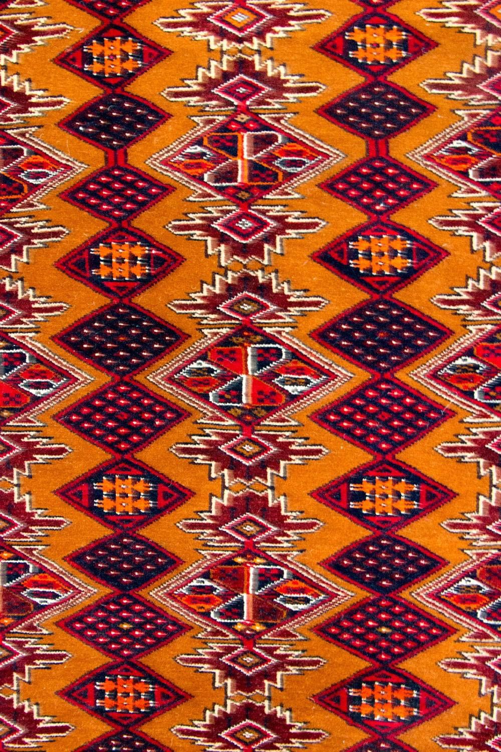 Loper Baluch tapijt - 174 x 100 cm - mosterdgeel
