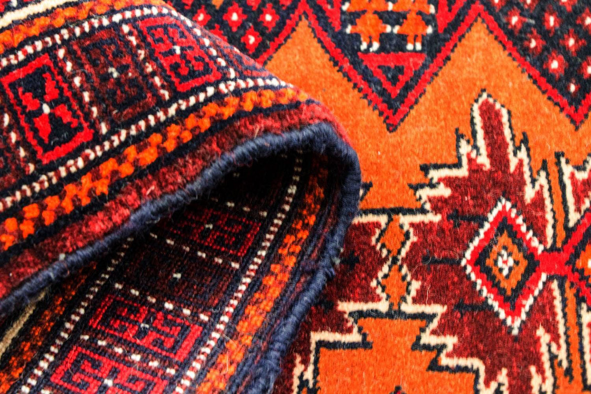 Loper Baluch tapijt - 174 x 100 cm - mosterdgeel