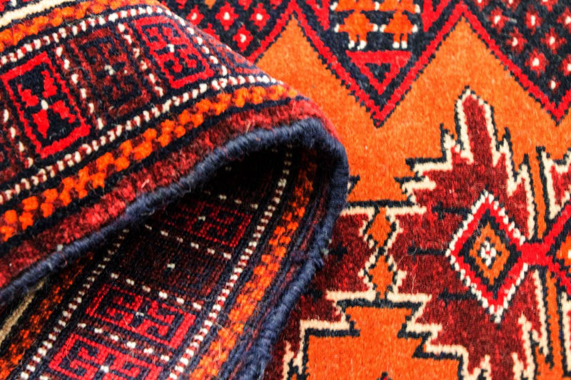 Loper Baluch tapijt - 174 x 100 cm - mosterdgeel