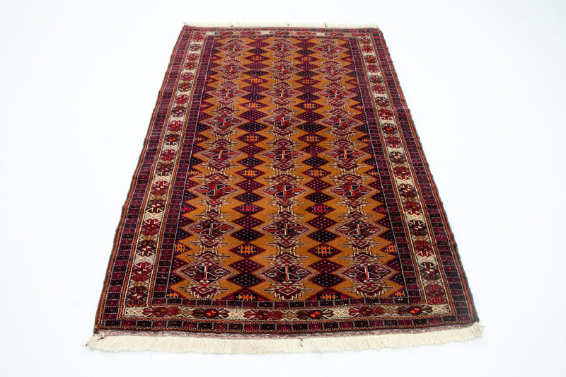 Loper Baluch tapijt - 174 x 100 cm - mosterdgeel