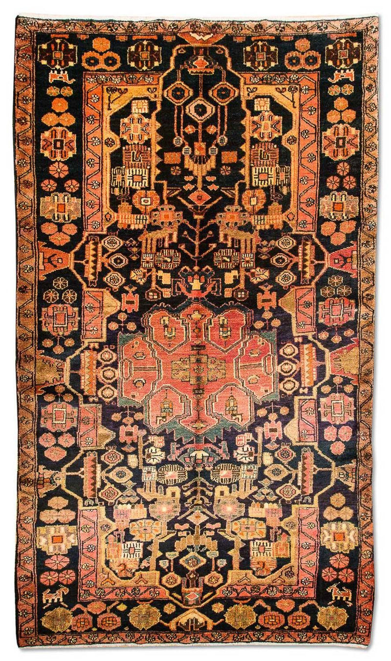 Perzisch Tapijt - Nomadisch - 306 x 158 cm - donkerblauw