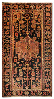 Perzisch Tapijt - Nomadisch - 300 x 150 cm - blauw