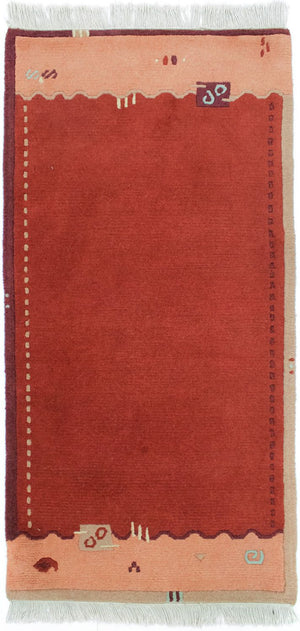 Nepal tapijt - 140 x 70 cm - oranje