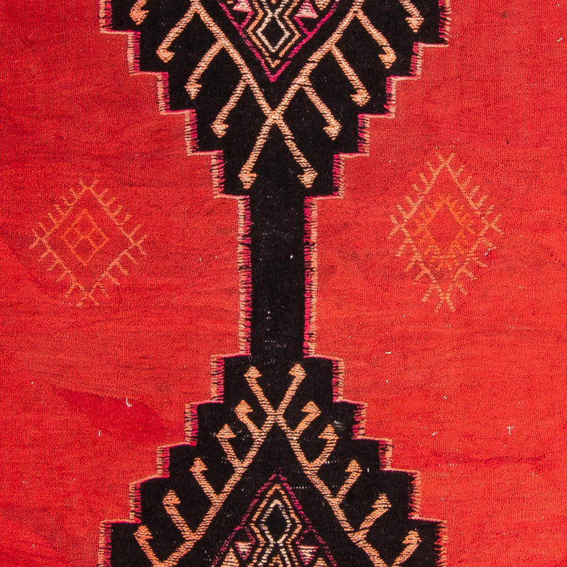 Loper Kelim tapijt - Oud - 390 x 145 cm - veelkleurig