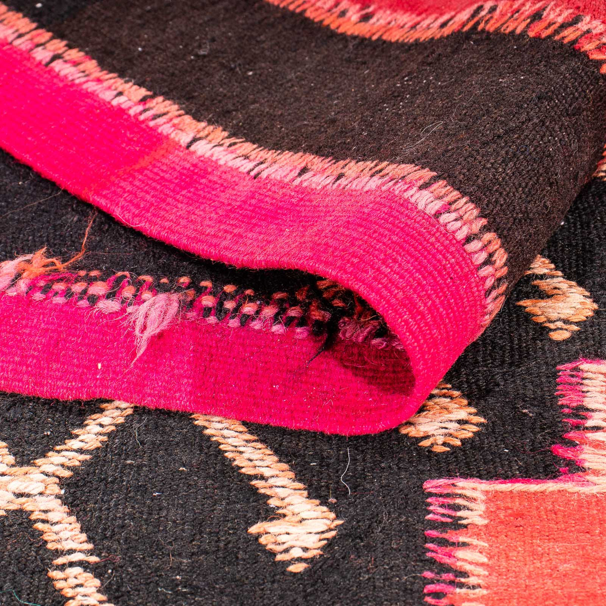 Loper Kelim tapijt - Oud - 390 x 145 cm - veelkleurig