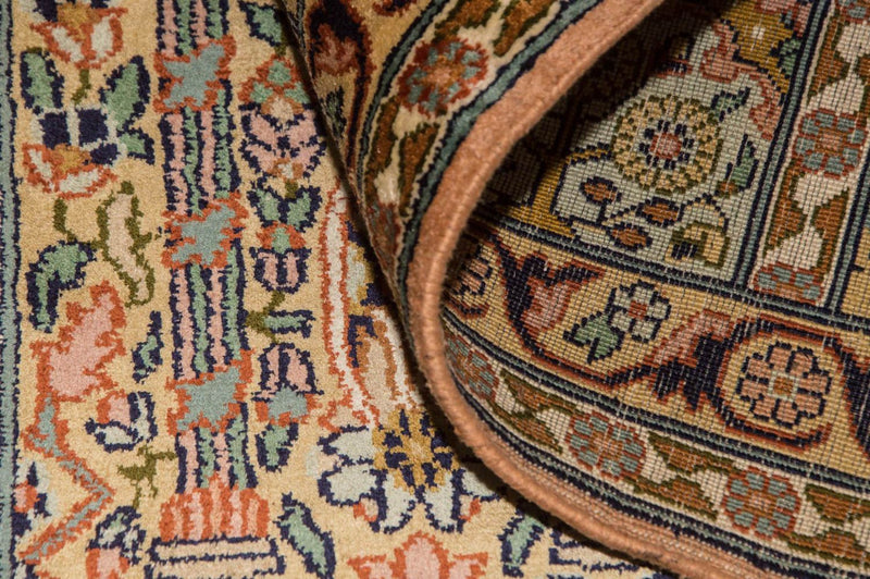 Zijden tapijt - Kashmir Silk - 184 x 124 cm - veelkleurig