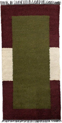Nepal tapijt - 140 x 70 cm - groen