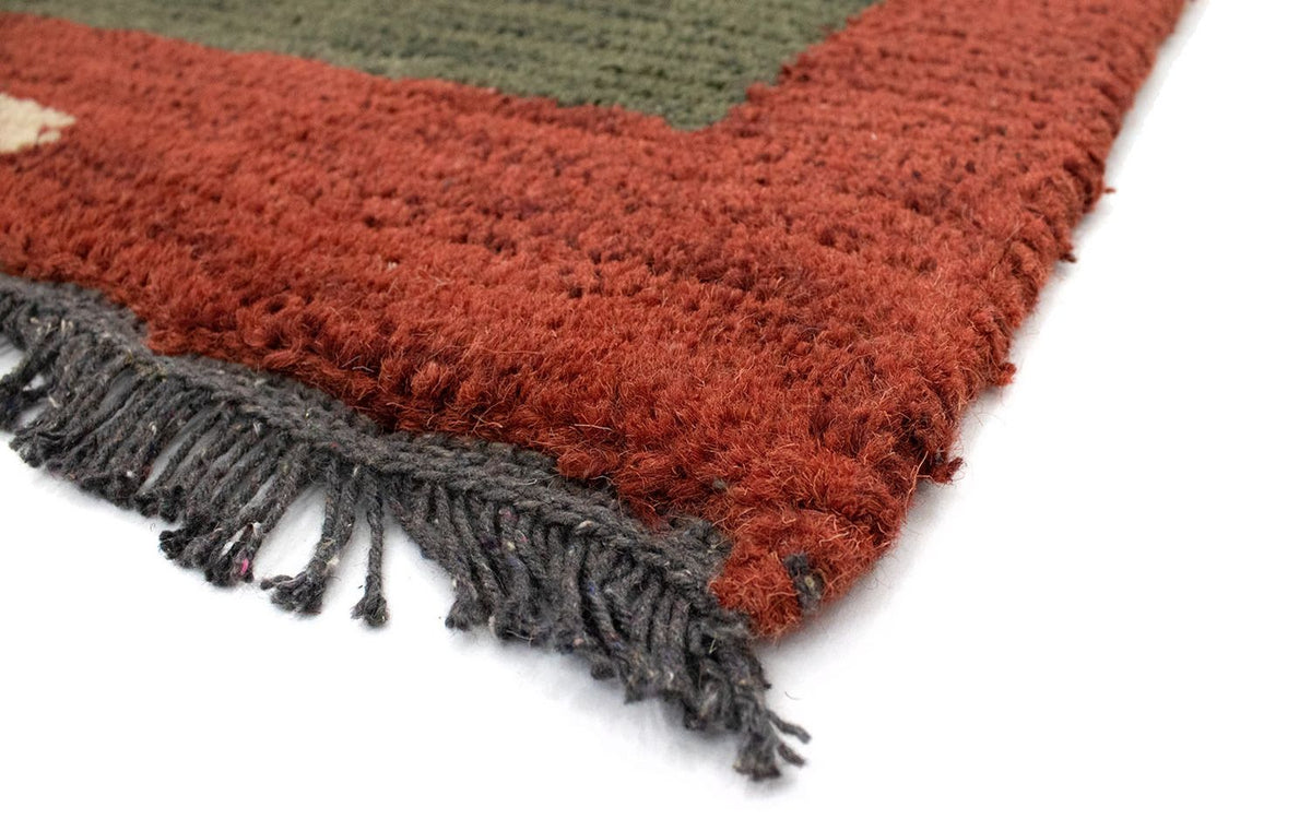 Nepal tapijt - 140 x 70 cm - groen