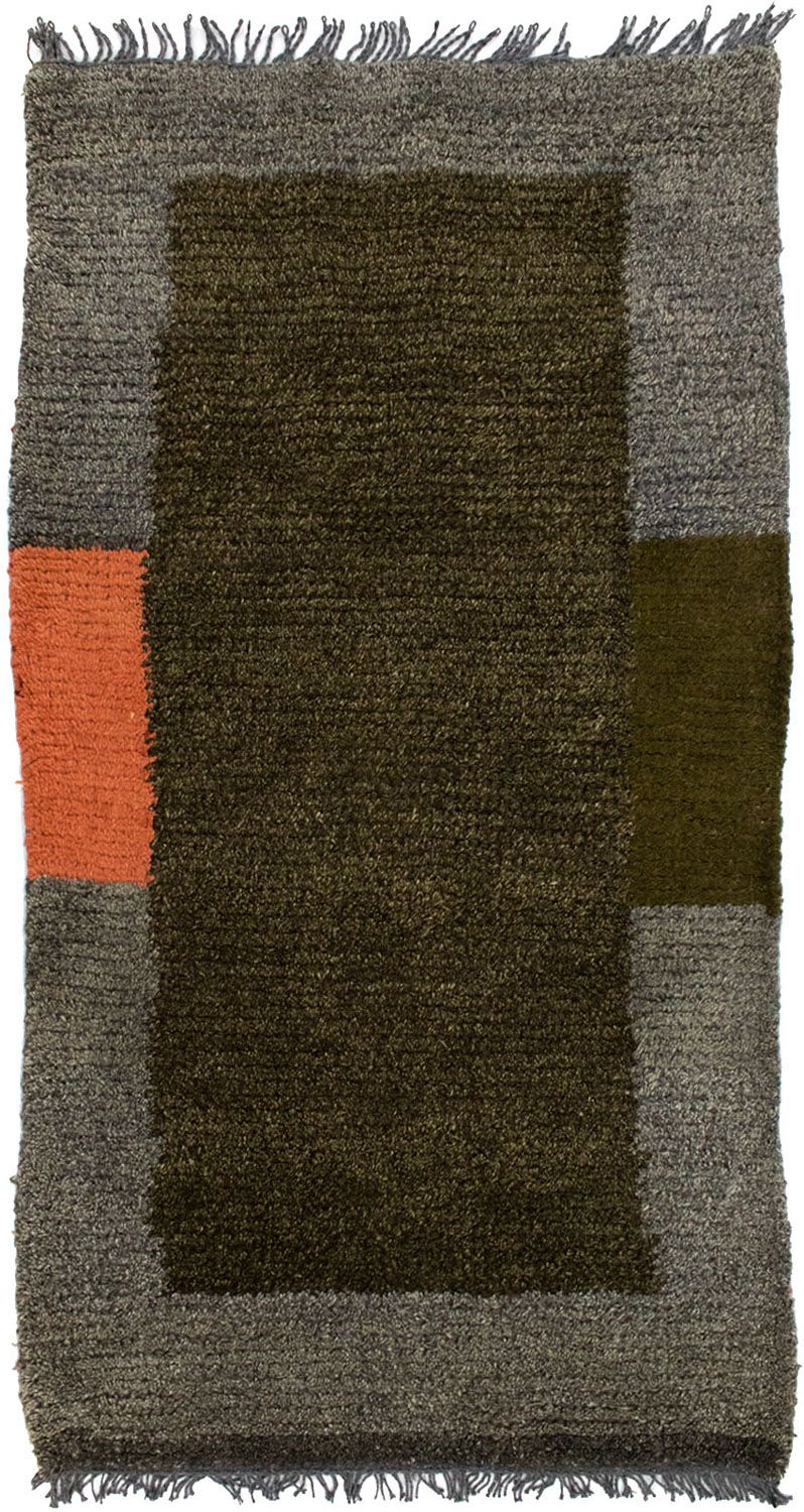 Nepal tapijt - 140 x 70 cm - groen