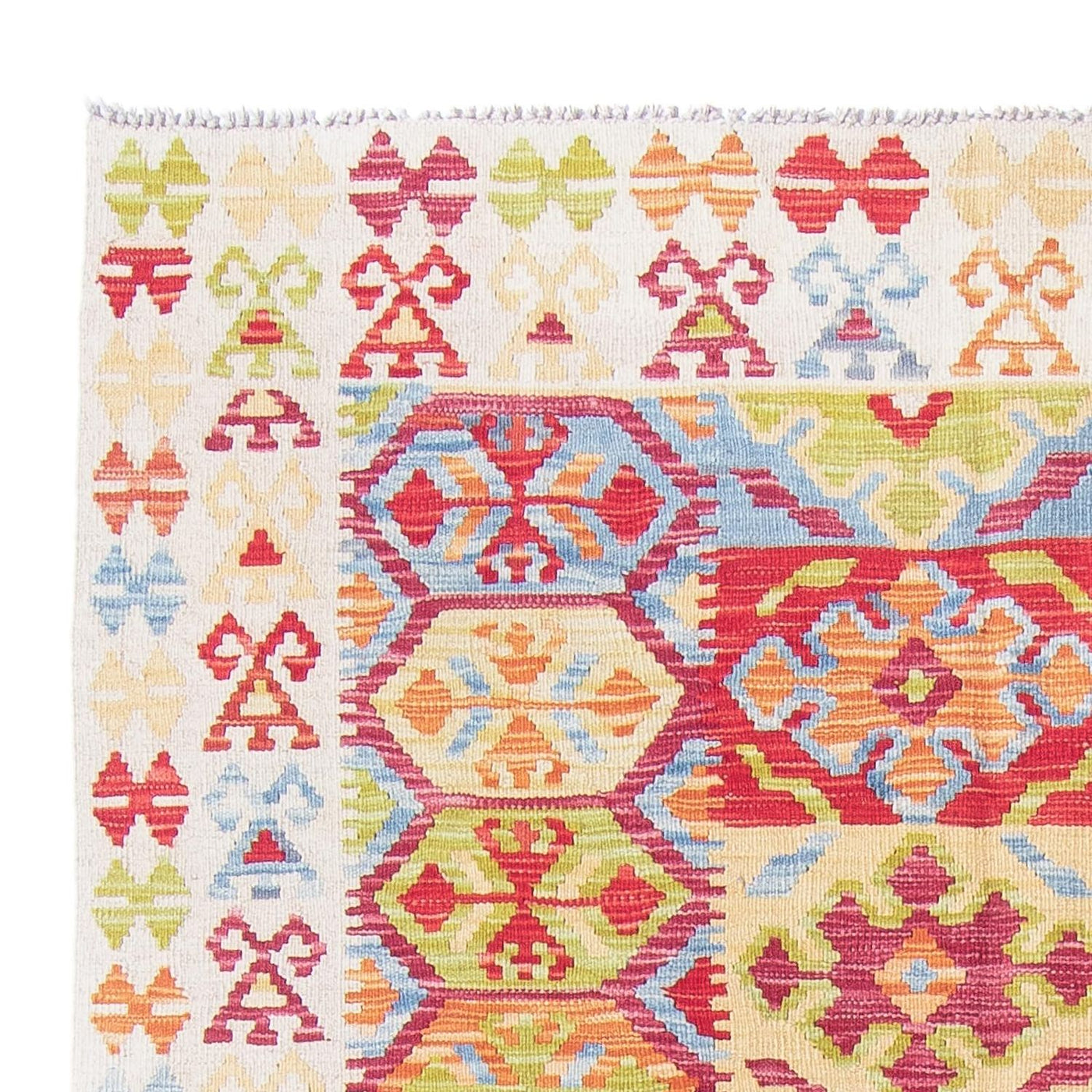 Kilim Maimana Tapijt 199x156cm - Wollen tapijt
