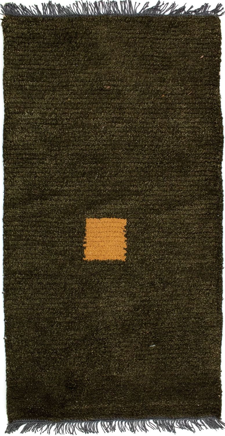 Nepal tapijt - 140 x 70 cm - donkergroen