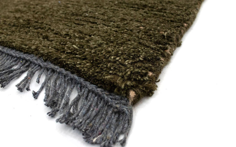 Nepal tapijt - 140 x 70 cm - donkergroen