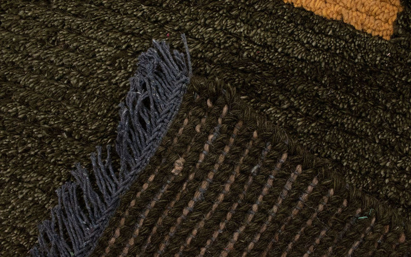 Nepal tapijt - 140 x 70 cm - donkergroen