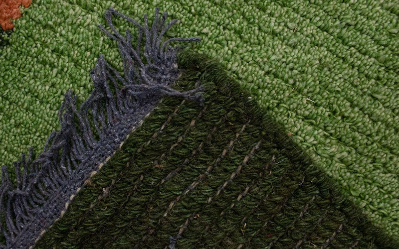 Nepal tapijt - 140 x 70 cm - groen