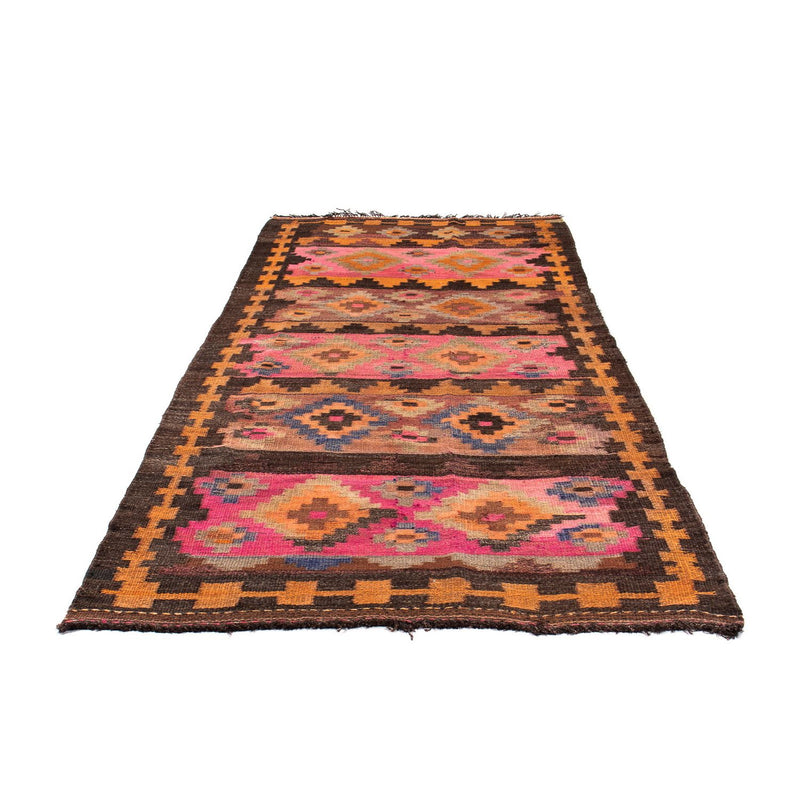 Loper Kelim tapijt - Oud - 260 x 120 cm - veelkleurig