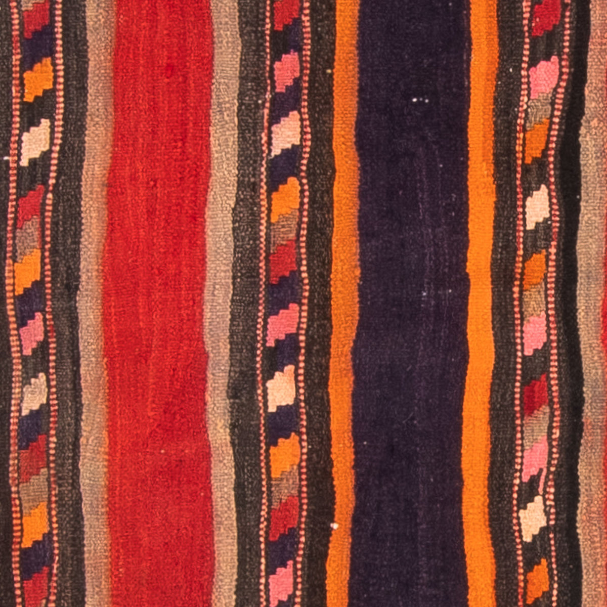 Loper Kelim tapijt - Oud - 210 x 75 cm - veelkleurig