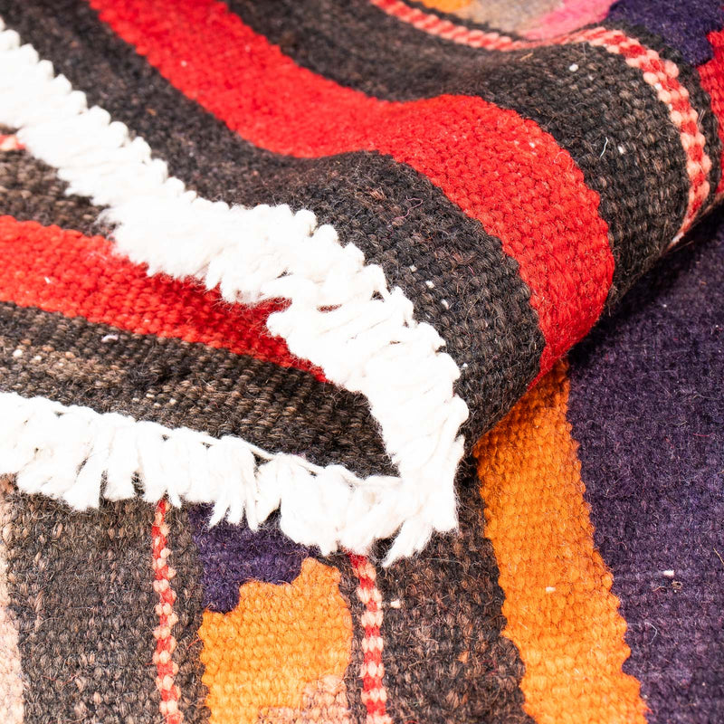 Loper Kelim tapijt - Oud - 210 x 75 cm - veelkleurig