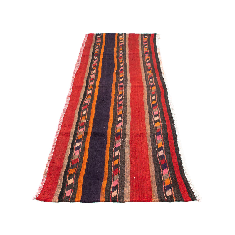 Loper Kelim tapijt - Oud - 210 x 75 cm - veelkleurig