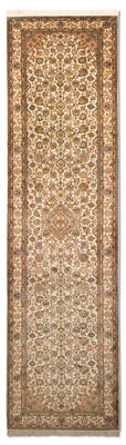 Loper Zijden tapijt - Kashmir Silk - 300 x 79 cm - beige