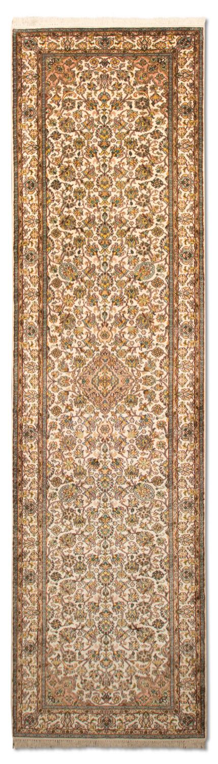 Loper Zijden tapijt - Kashmir Silk - 300 x 79 cm - beige