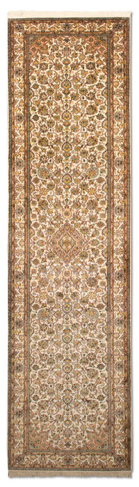 Loper Zijden tapijt - Kashmir Silk - 300 x 79 cm - beige