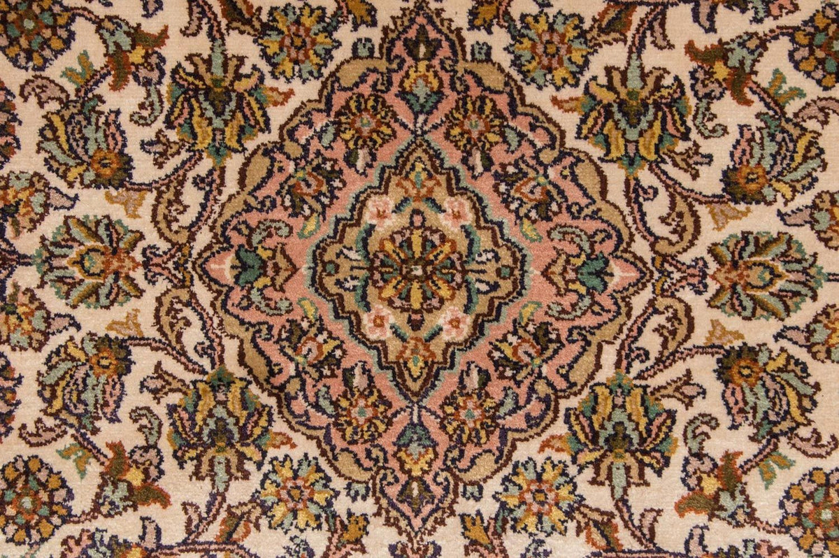 Loper Zijden tapijt - Kashmir Silk - 300 x 79 cm - beige