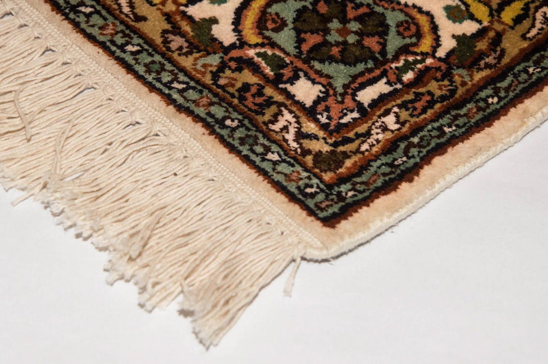 Loper Zijden tapijt - Kashmir Silk - 300 x 79 cm - beige