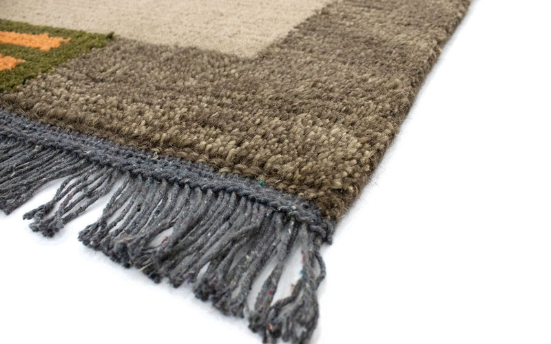 Nepal tapijt - 140 x 70 cm - lichtbruin