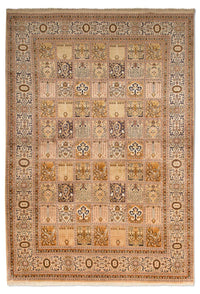 Zijden tapijt - Kashmir Silk - 240 x 157 cm - beige