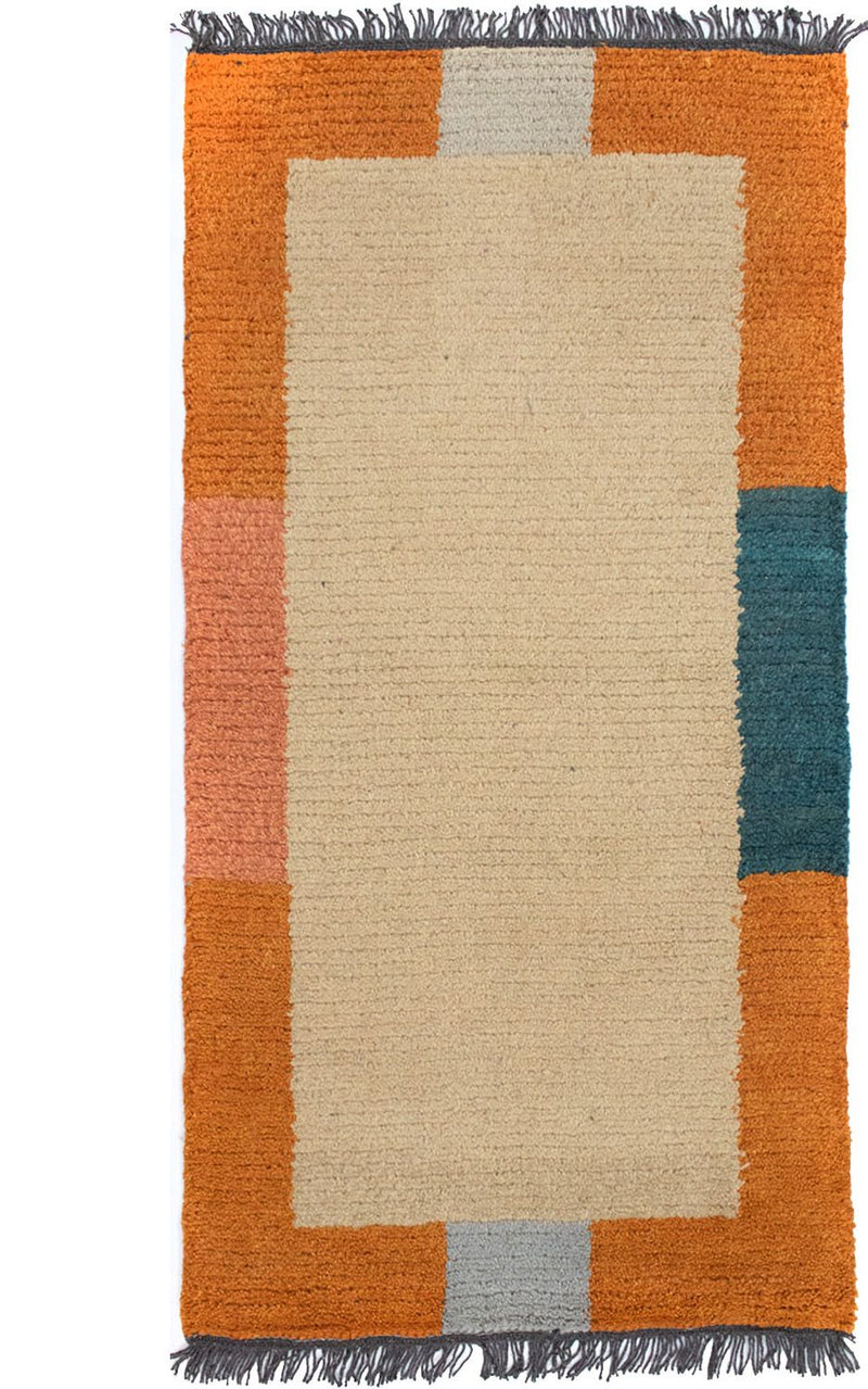 Nepal tapijt - 140 x 70 cm - beige