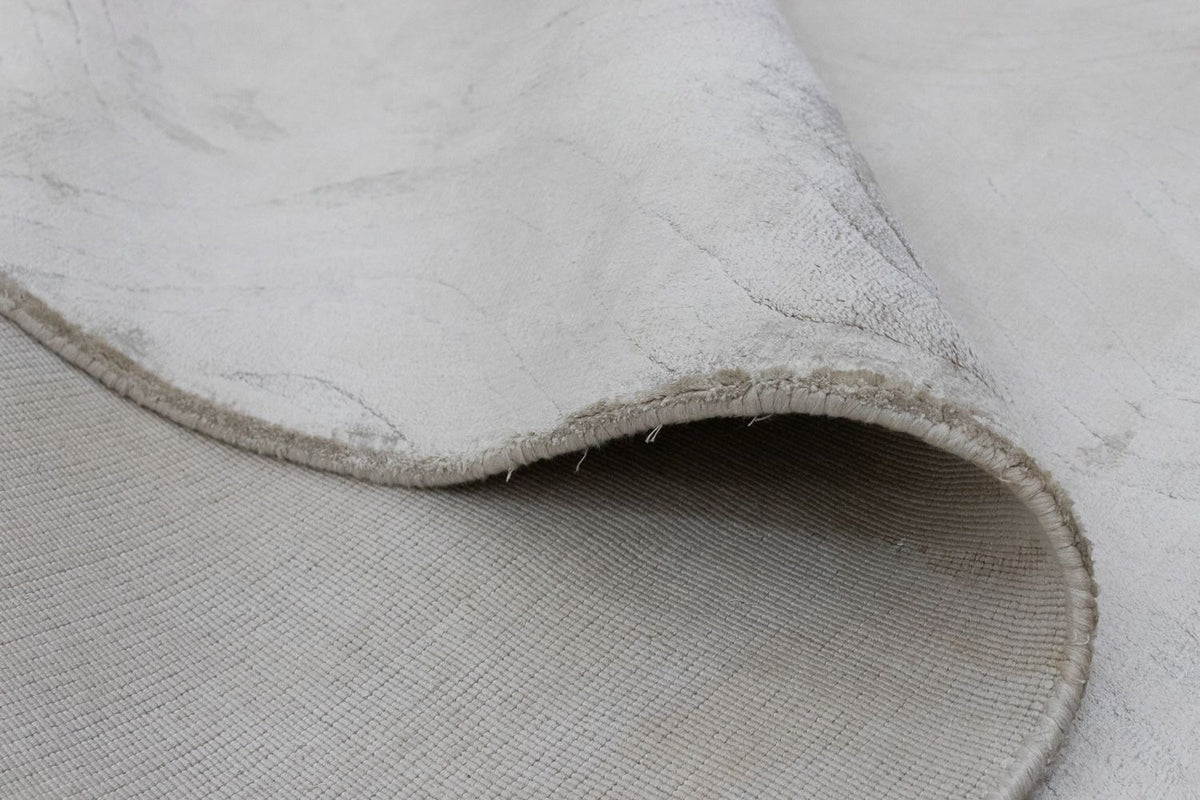 Wollen tapijt - 256 x 153 cm - zilver