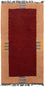 Nepal tapijt - 140 x 70 cm - rood