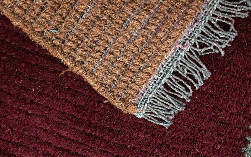 Nepal tapijt - 140 x 70 cm - wijnrood