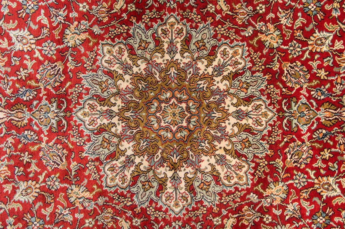 Zijden tapijt - Kashmir Silk - 218 x 156 cm - rood