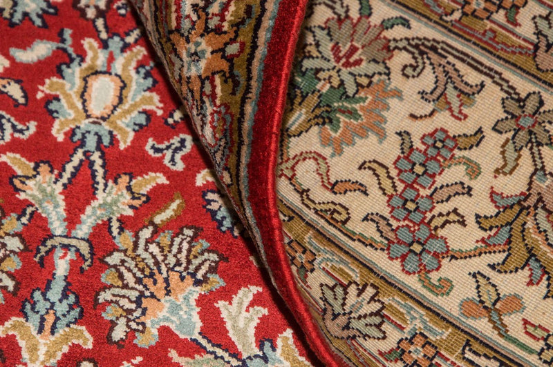 Zijden tapijt - Kashmir Silk - 218 x 156 cm - rood