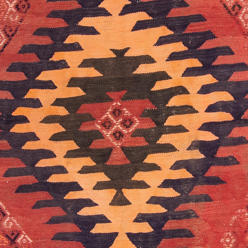 Loper Kelim tapijt - Oud - 395 x 145 cm - veelkleurig