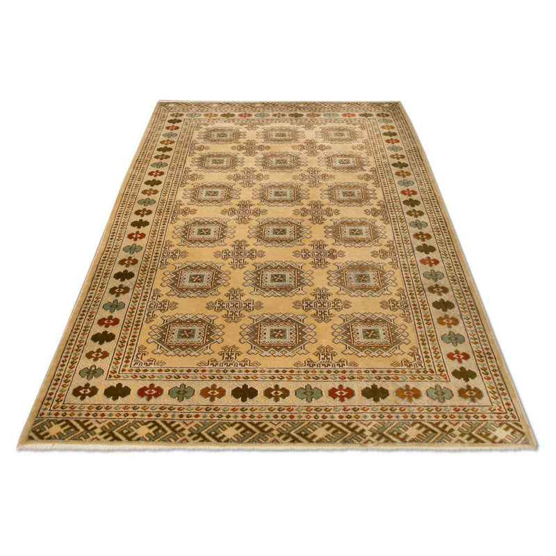 Turkaman tapijt - 184 x 126 cm - beige