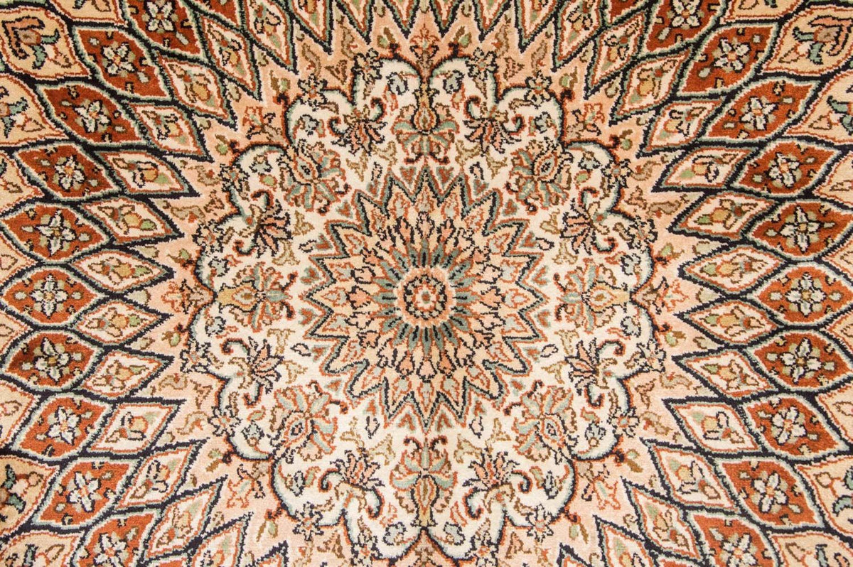 Zijden tapijt - Kashmir Silk - 194 x 120 cm - veelkleurig