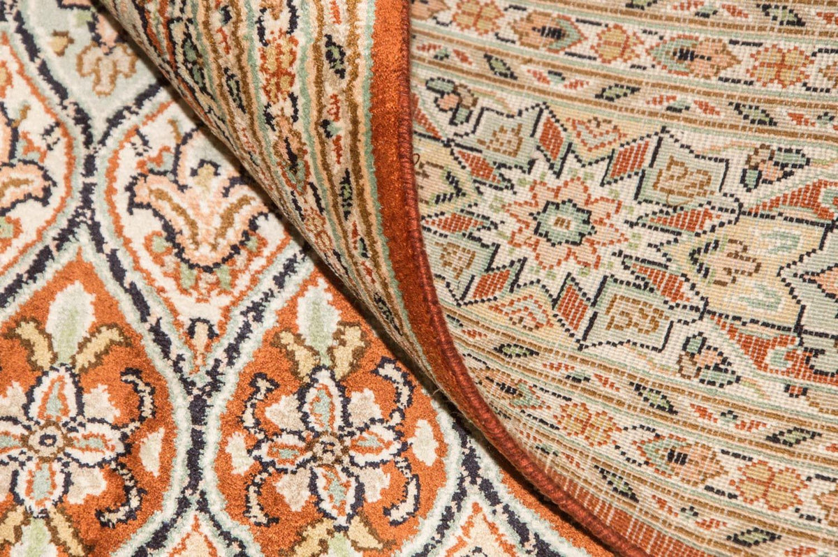 Zijden tapijt - Kashmir Silk - 194 x 120 cm - veelkleurig