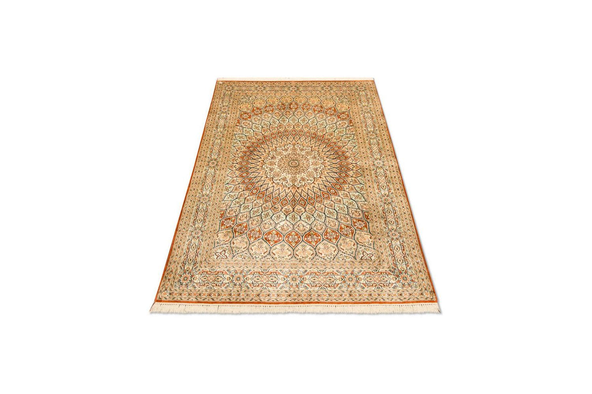 Zijden tapijt - Kashmir Silk - 194 x 120 cm - veelkleurig