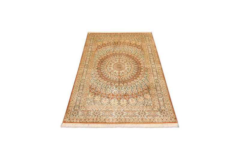 Zijden tapijt - Kashmir Silk - 194 x 120 cm - veelkleurig
