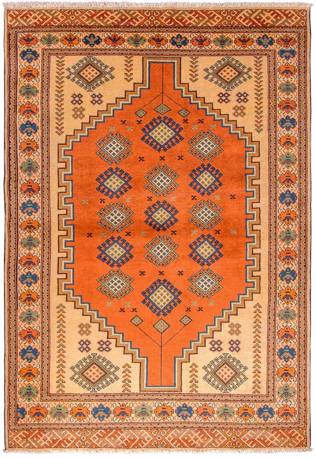 Turkaman tapijt - 184 x 127 cm - oranje