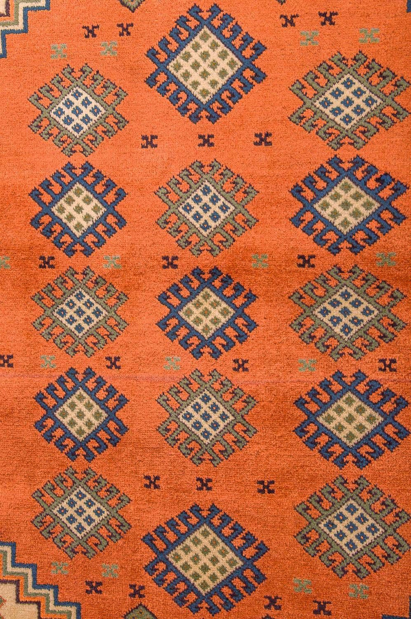 Turkaman tapijt - 184 x 127 cm - oranje