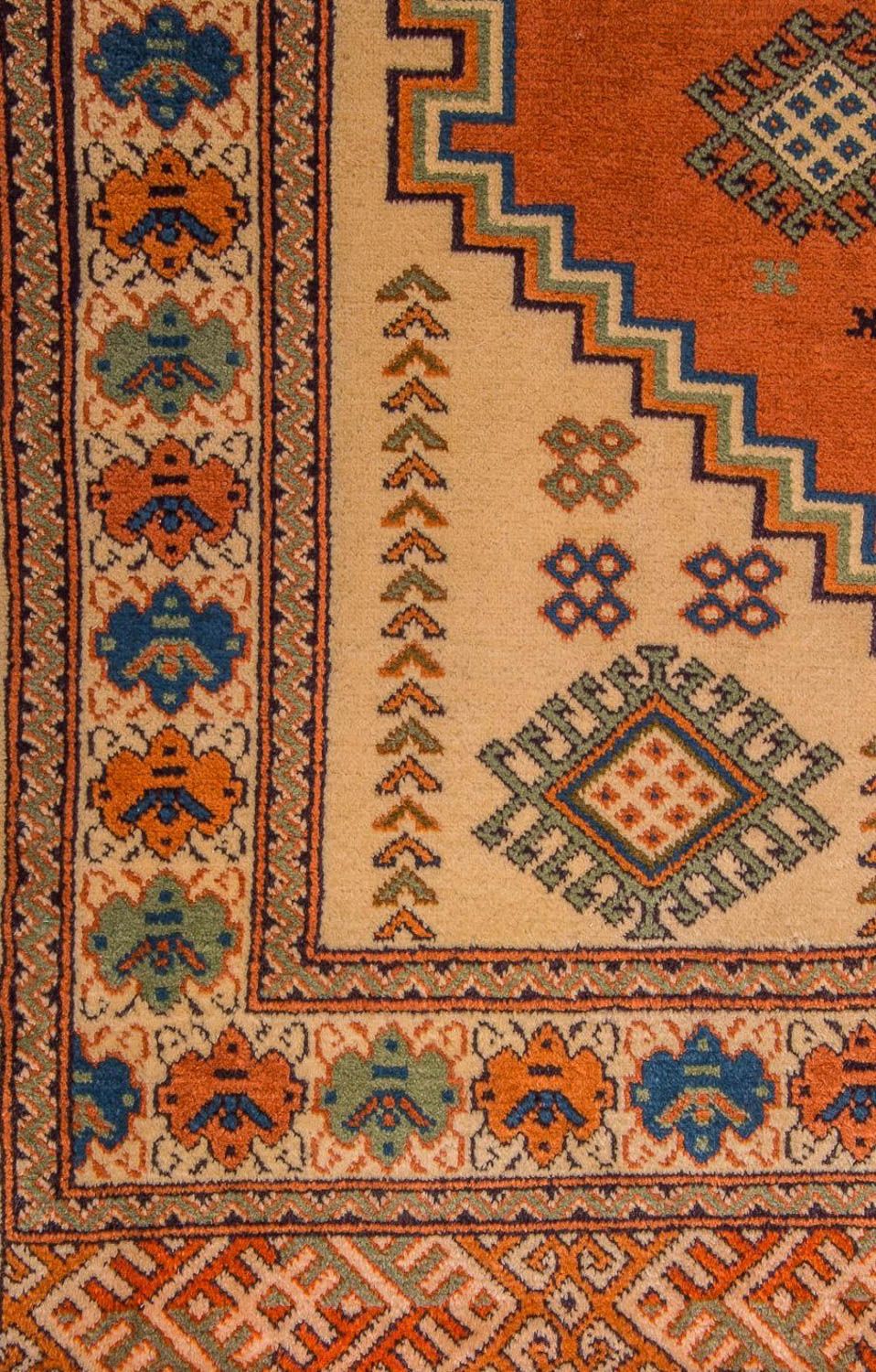 Turkaman tapijt - 184 x 127 cm - oranje