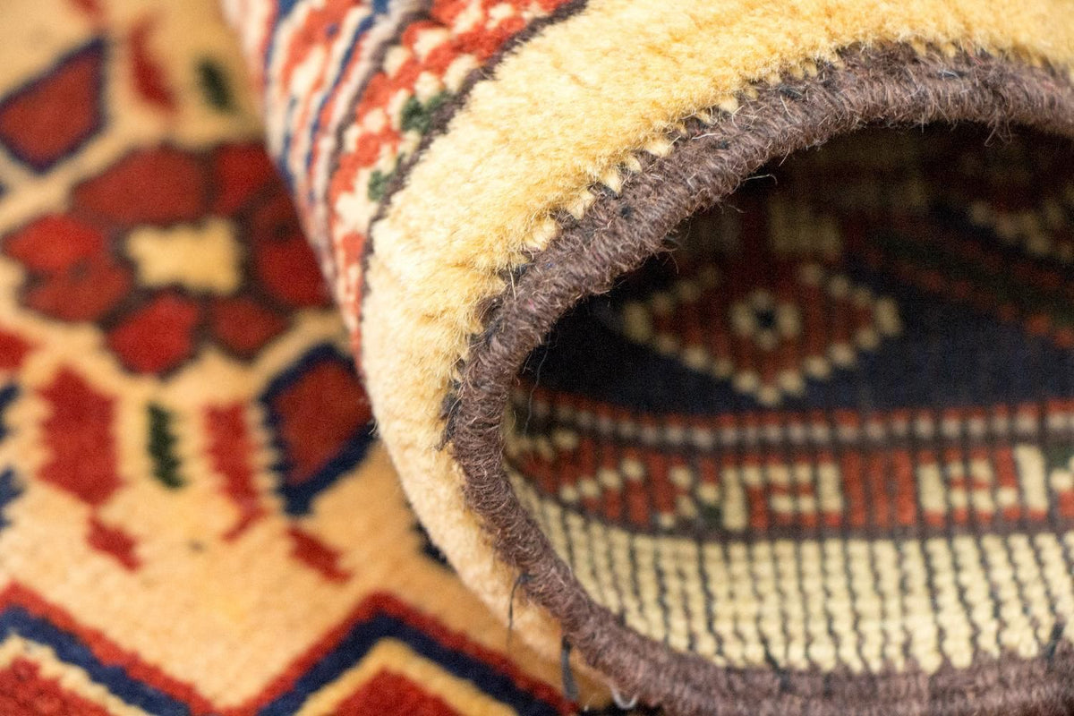 Loper Afghaans tapijt - Hatshlu - 283 x 86 cm - beige