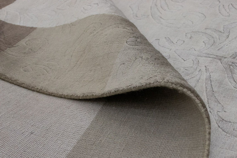 Wollen tapijt - 241 x 166 cm - zilver