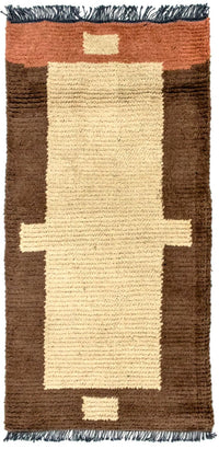 Nepal tapijt - 140 x 70 cm - beige