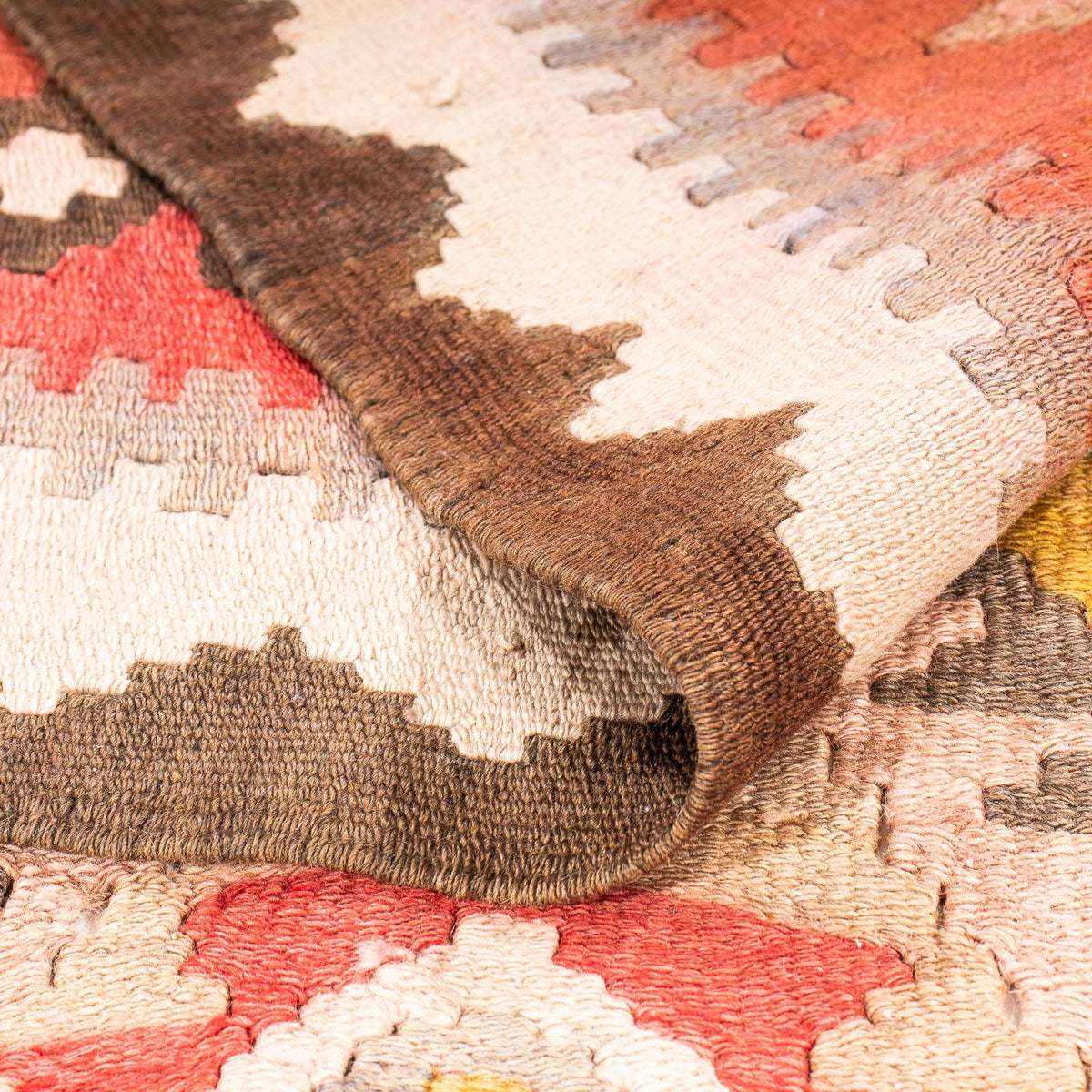 Loper Kelim tapijt - Oud - 310 x 140 cm - veelkleurig